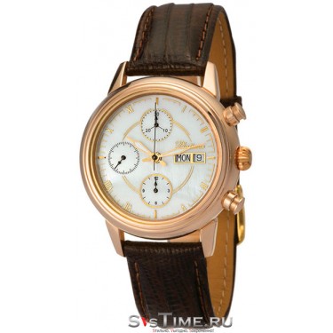 Мужские золотые наручные часы Platinor 58750.320
