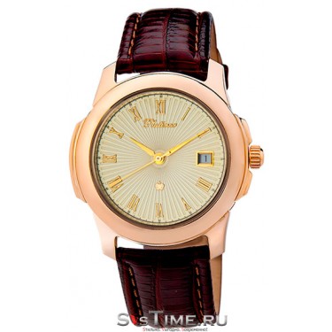Мужские золотые наручные часы Platinor 71250.421