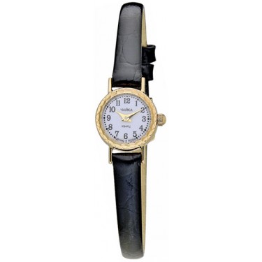 Женские золотые наручные часы Чайка 44130.105