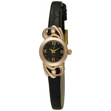Женские золотые наручные часы Чайка 44130-256.516