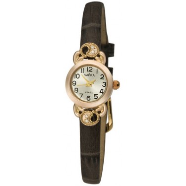 Женские золотые наручные часы Чайка 44130-356.205