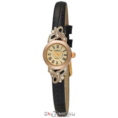 Женские золотые наручные часы Чайка 44150-146.421
