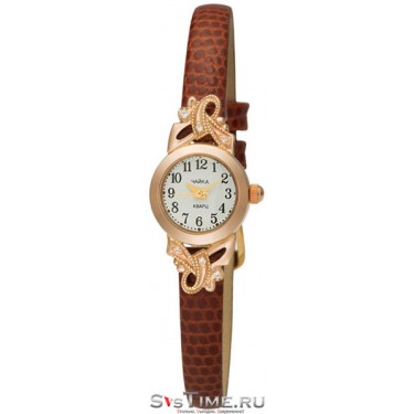 Женские золотые наручные часы Чайка 44150-156.205