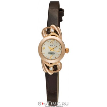 Женские золотые наручные часы Чайка 44150-256.206
