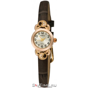 Женские золотые наручные часы Чайка 44150-356.205
