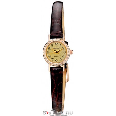Женские золотые наручные часы Чайка 44151-1.405