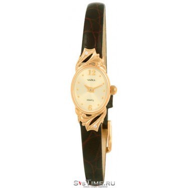 Женские золотые наручные часы Чайка 44350-156.461