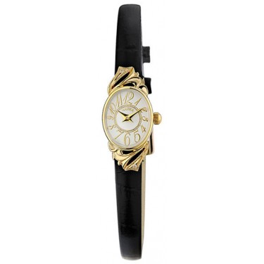 Женские золотые наручные часы Чайка 44360-166.107