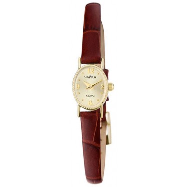 Женские золотые наручные часы Чайка 44360-2.406