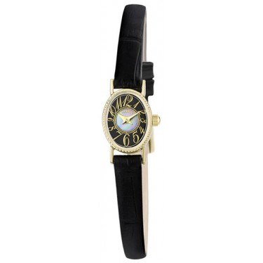 Женские золотые наручные часы Чайка 44360-2.507