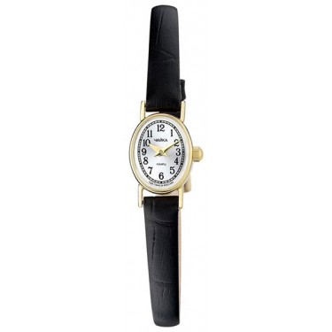 Женские золотые наручные часы Чайка 44360.250
