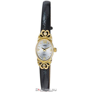 Женские золотые наручные часы Чайка 44360-266.206