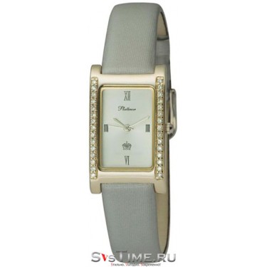 Женские золотые наручные часы Platinor 200141.216