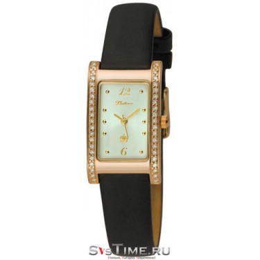 Женские золотые наручные часы Platinor 200151.206