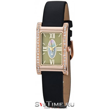 Женские золотые наручные часы Platinor 200151.417