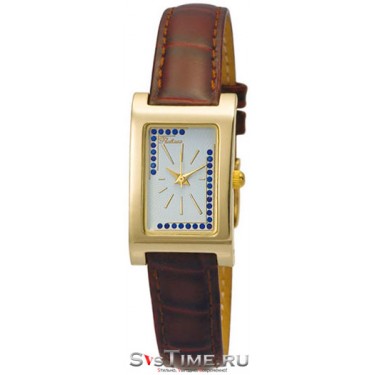 Женские золотые наручные часы Platinor 200160.126