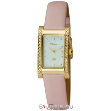 Женские золотые наручные часы Platinor 200161.301