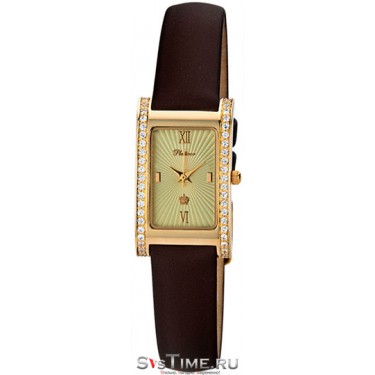 Женские золотые наручные часы Platinor 200166.422