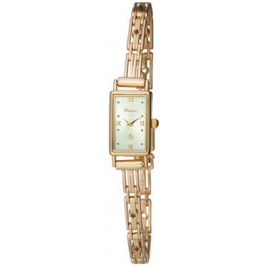 Женские золотые наручные часы Platinor 200230.216