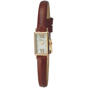 Женские золотые наручные часы Platinor 200230.332