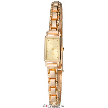 Женские золотые наручные часы Platinor 200250.406