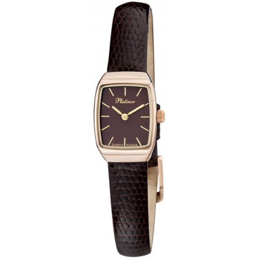 Женские золотые наручные часы Platinor 25330.703