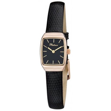 Женские золотые наручные часы Platinor 25350.503