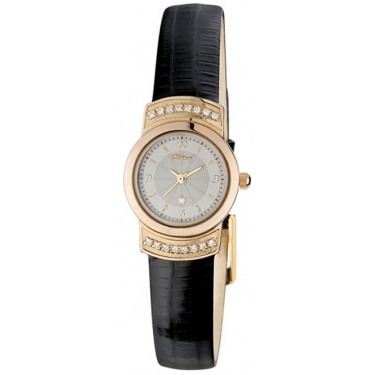Женские золотые наручные часы Platinor 28156.212