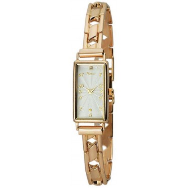 Женские золотые наручные часы Platinor 42550.111 браслет