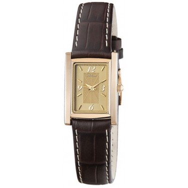 Женские золотые наручные часы Platinor 42950.412