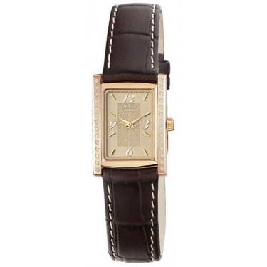 Женские золотые наручные часы Platinor 42956.412