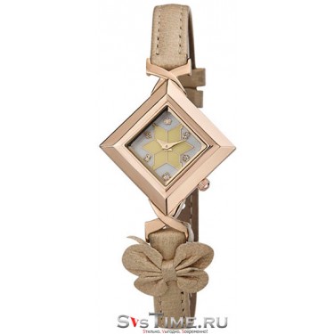 Женские золотые наручные часы Platinor 43950.327