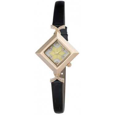 Женские золотые наручные часы Platinor 43956.127