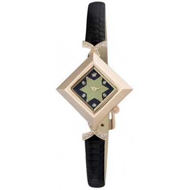 Женские золотые наручные часы Platinor 43956.527
