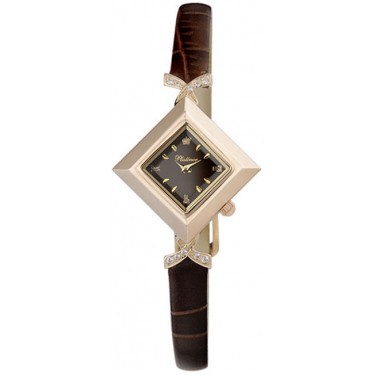 Женские золотые наручные часы Platinor 43956.703