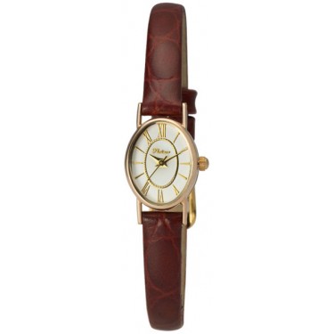 Женские золотые наручные часы Platinor 44430.117