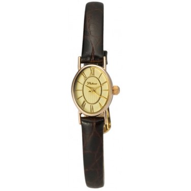Женские золотые наручные часы Platinor 44450.420