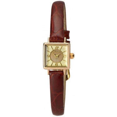 Женские золотые наручные часы Platinor 44550-1.407