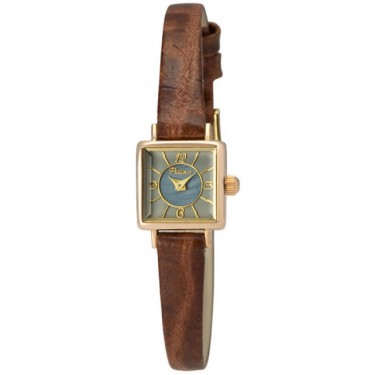 Женские золотые наручные часы Platinor 44550-1.607