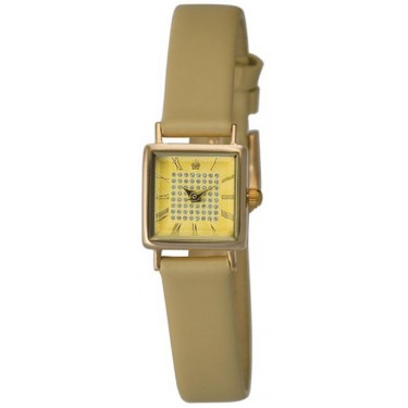 Женские золотые наручные часы Platinor 44550.419