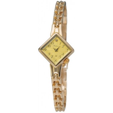 Женские золотые наручные часы Platinor 44550063.411 браслет