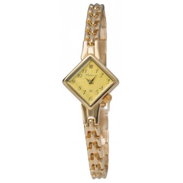 Женские золотые наручные часы Platinor 44550063.411
