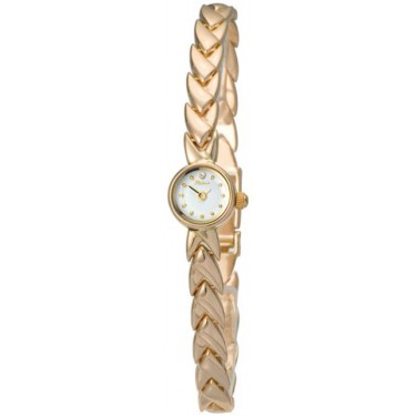 Женские золотые наручные часы Platinor 44630.101