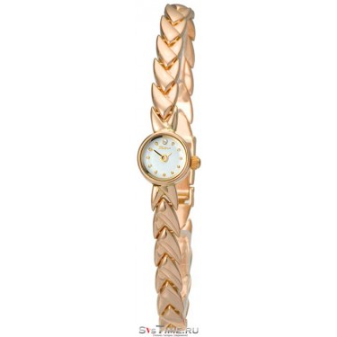 Женские золотые наручные часы Platinor 44650.101 браслет
