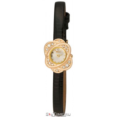Женские золотые наручные часы Platinor 44756.201