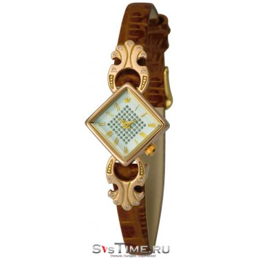 Женские золотые наручные часы Platinor 44856-2.119