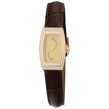 Женские золотые наручные часы Platinor 45056.428