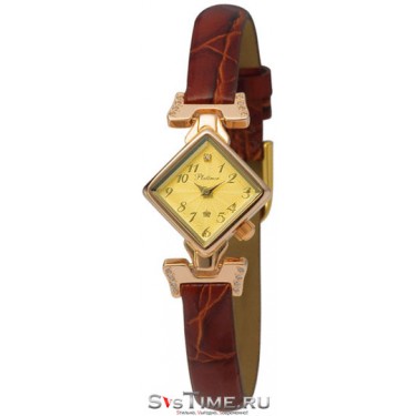 Женские золотые наручные часы Platinor 45556.411