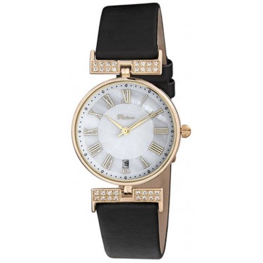 Женские золотые наручные часы Platinor 53456.317