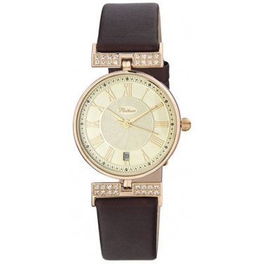 Женские золотые наручные часы Platinor 53456.420